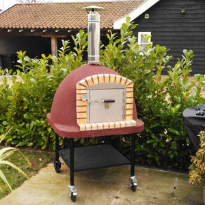 XclusiveDecor Pizza Oven XclusiveDecor Portable Vulcano Wood Fired Pizza Oven