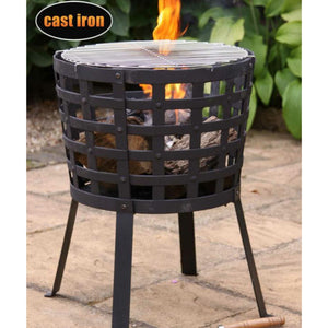 Gardeco Fire Pit Gardeco Aragon Large Fire Basket in Cast Iron