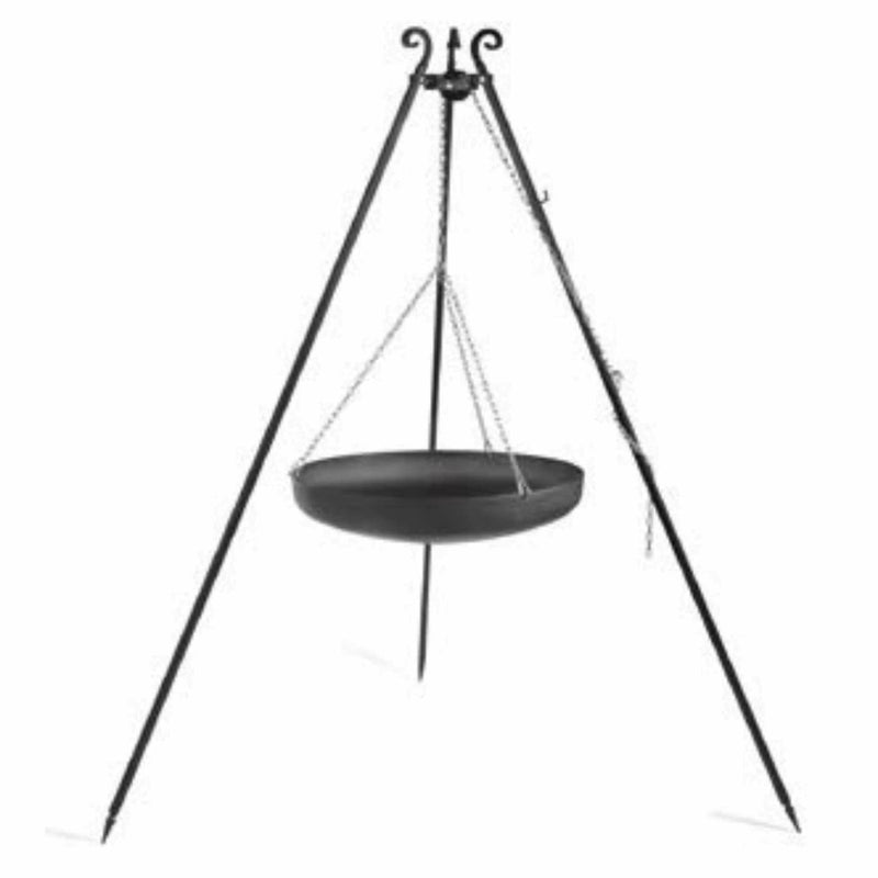 Cook King 180cm Tripod with Steel Wok FirePit.co.uk
