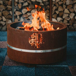 GrillSymbol Fire Pit GrillSymbol Lucas Mini Fire Pit Corten Steel 60cm