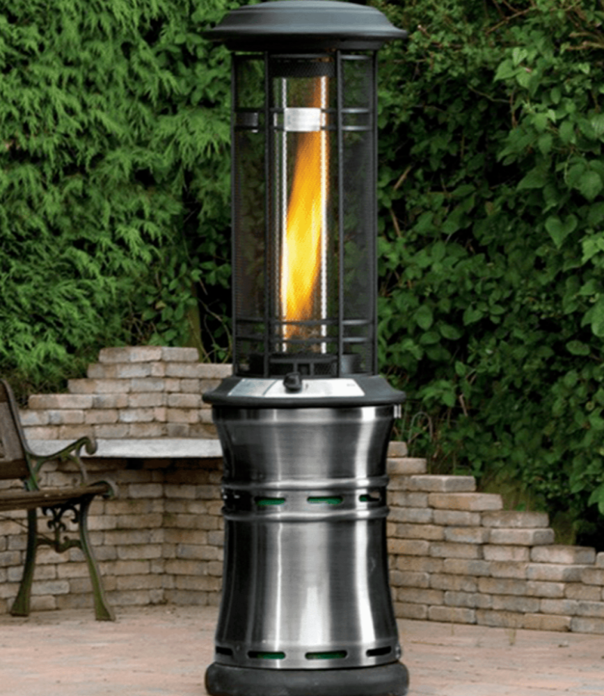 Lifestyle Santorini Patio Heater Gun Metal Quartz Glass 11kW