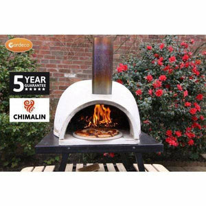 Gardeco Pizza Oven Gardeco Pizzaro Chimalin AFC Pizza Oven in Natural Clay Finish