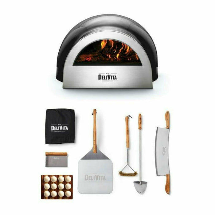 DeliVita Wood Fired Pizza Oven Pizzaiolo Collection Bundle
